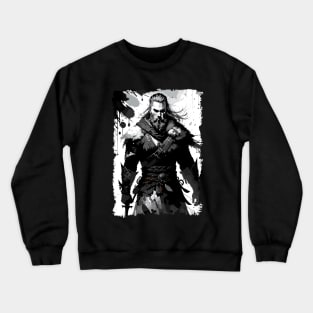 Fierce viking warrior ready to conquer the world / Norse Mythology Crewneck Sweatshirt